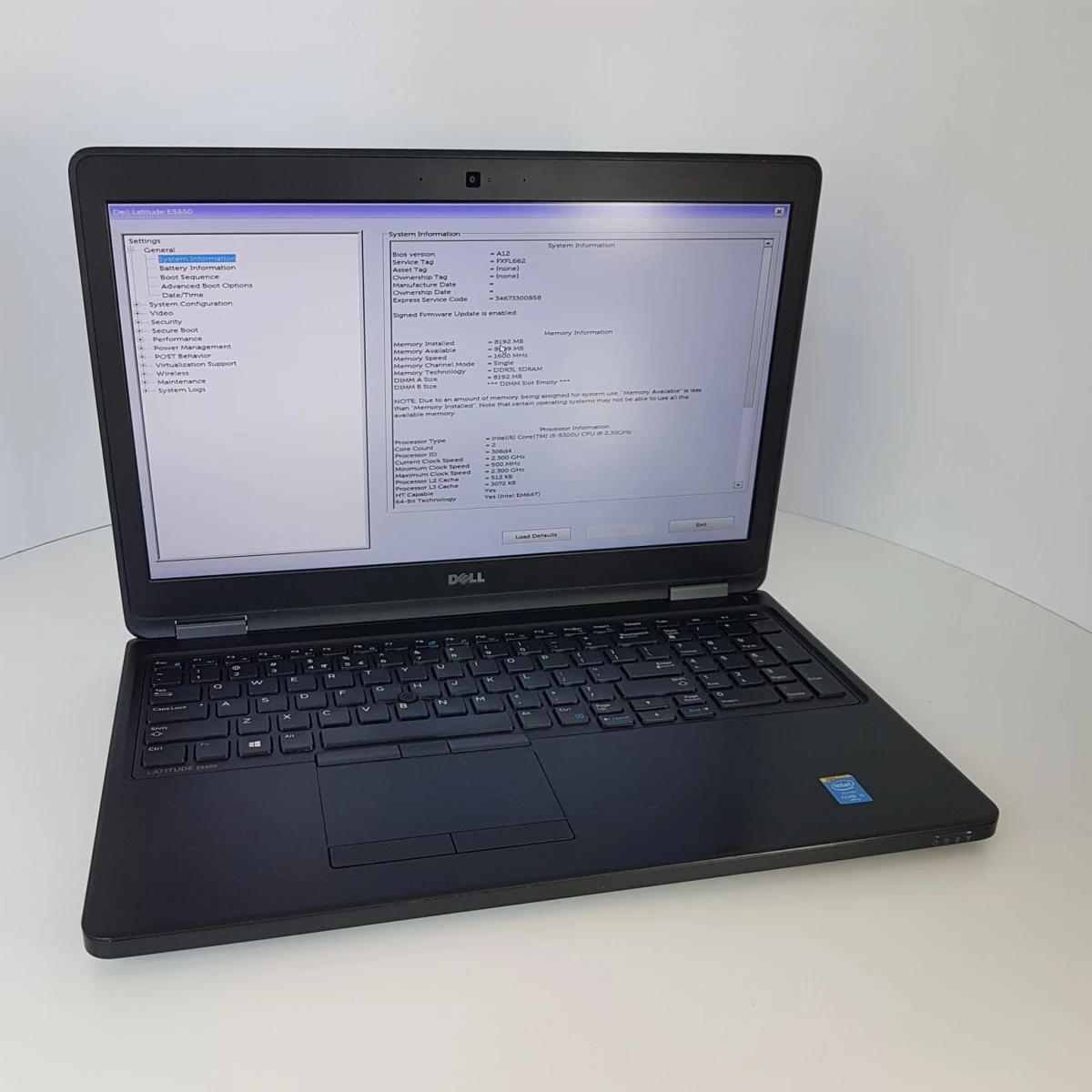 Dell Latitude E5550 i5-5 gen./8/256 SSD/GW/FV